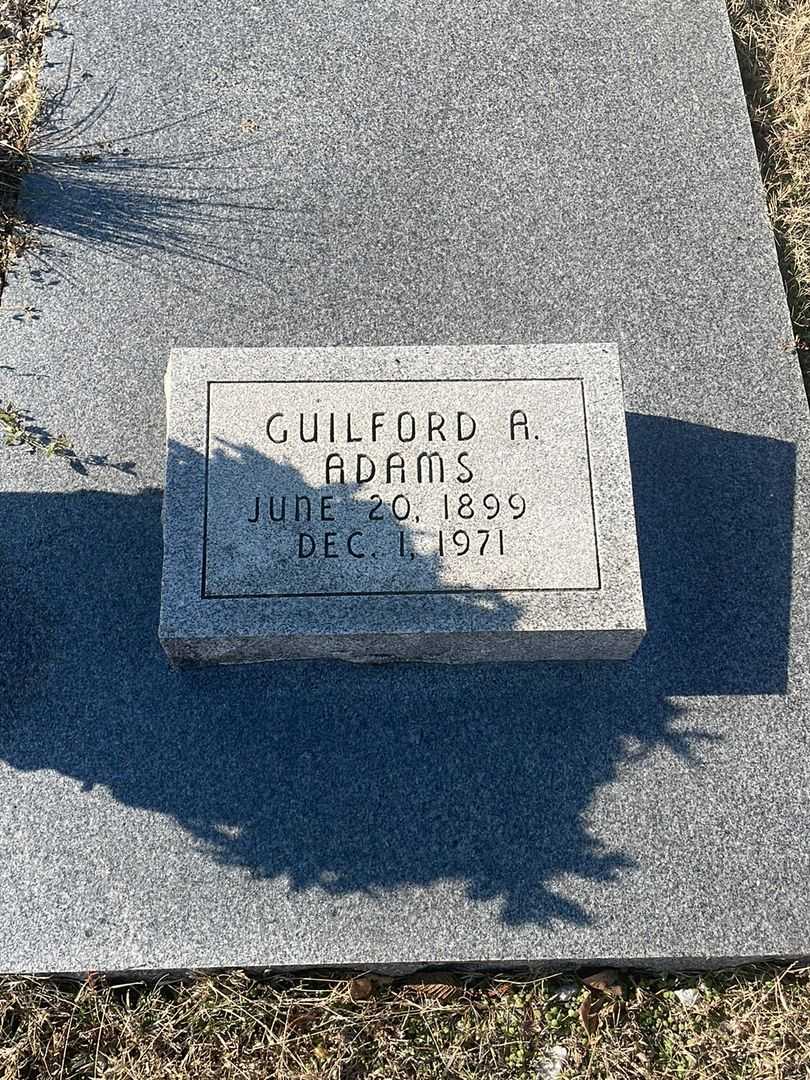 Guilford A. Adams's grave. Photo 1