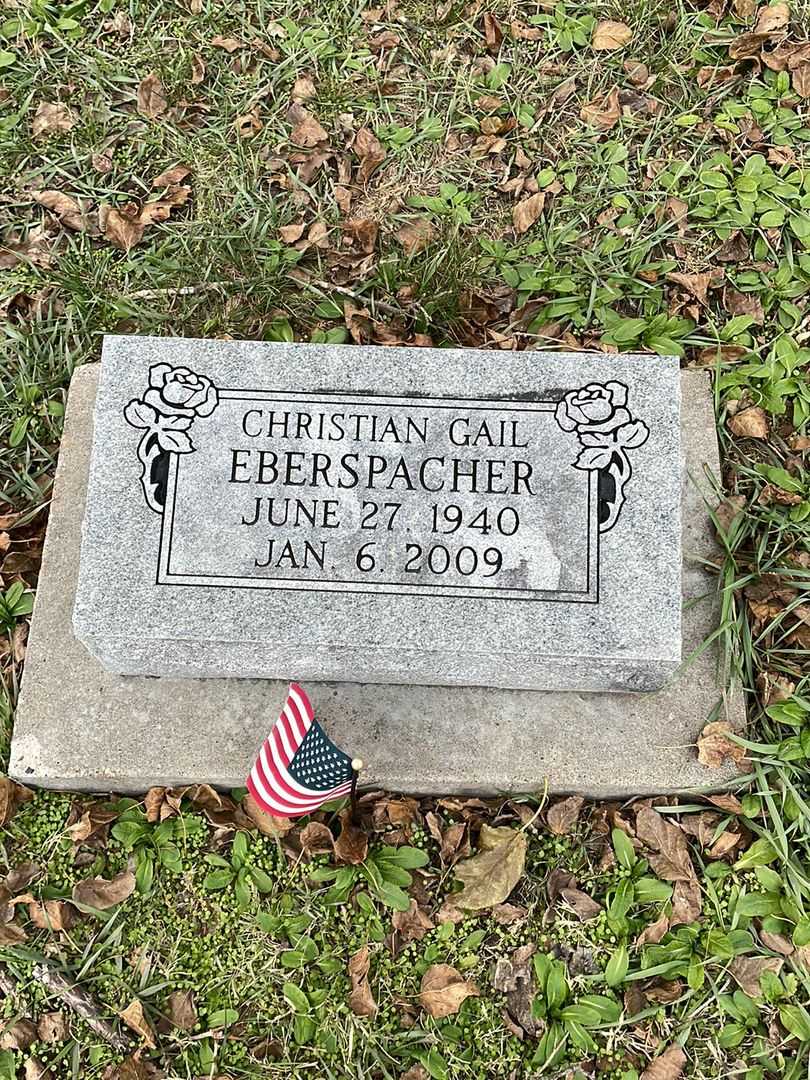 Christian Gail Eberspacher's grave. Photo 1