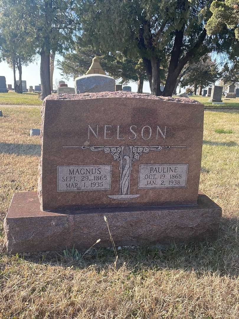 Magnus Nelson's grave. Photo 1