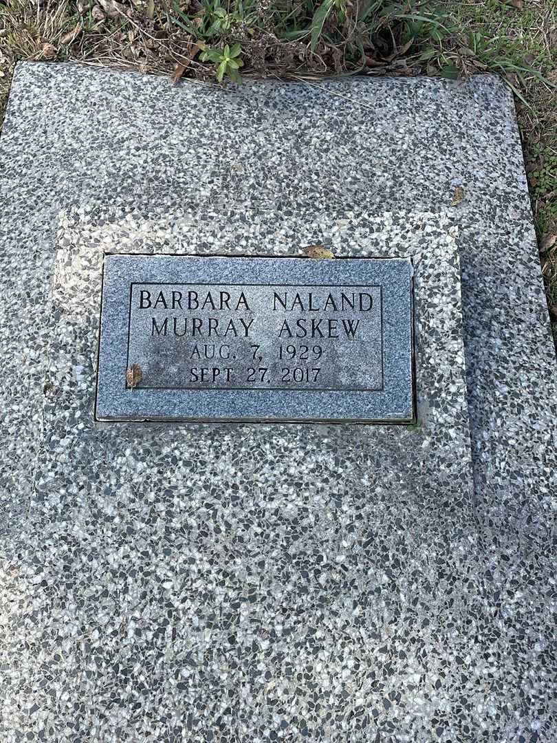 Barbara Naland Murray Askew's grave. Photo 3