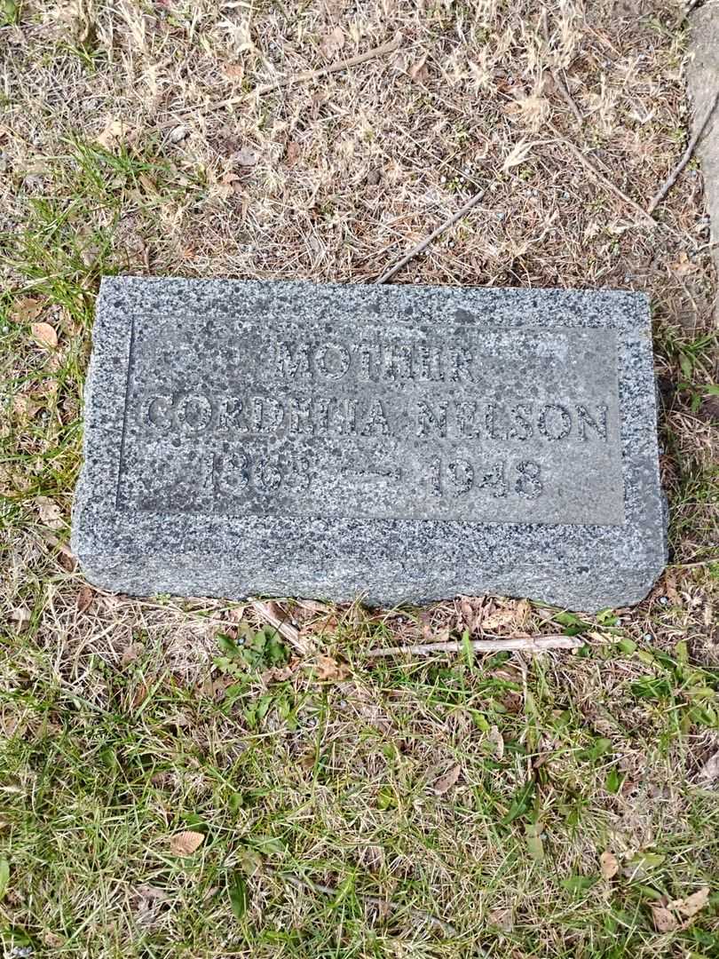 Cordelia Nelson's grave. Photo 3