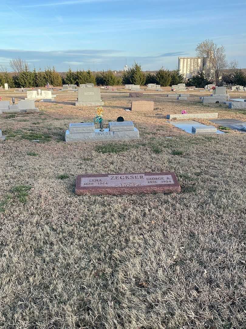 George A. Zeckser's grave. Photo 2