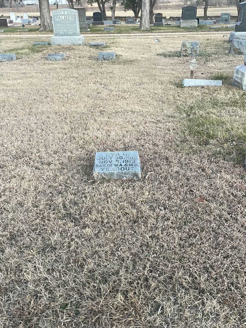Eva C. Yearout's grave. Photo 2