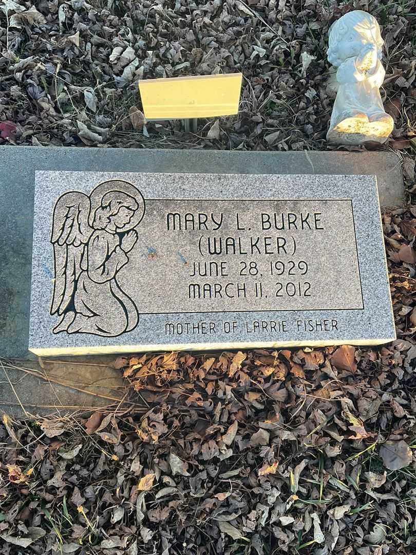 Mary L. Walker Burke's grave. Photo 1
