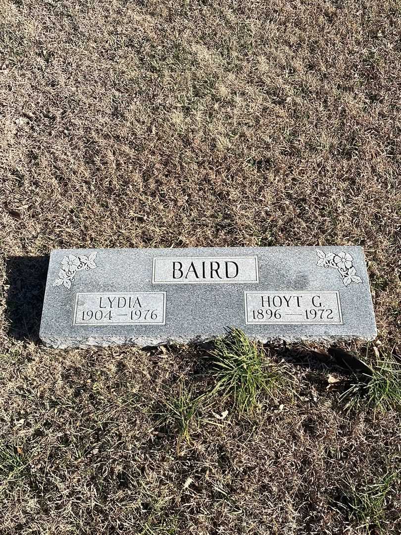 Hoyt G. Baird's grave. Photo 1