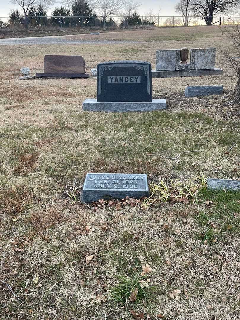 Joyce K. Yancey's grave. Photo 2