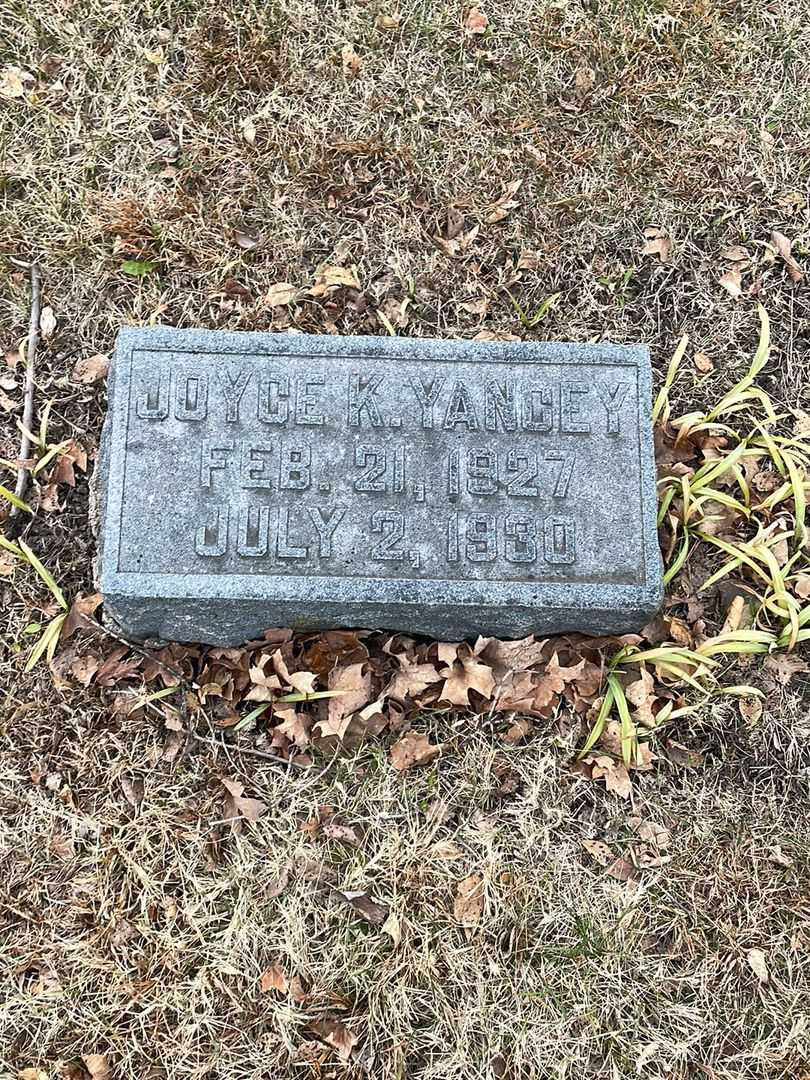 Joyce K. Yancey's grave. Photo 3
