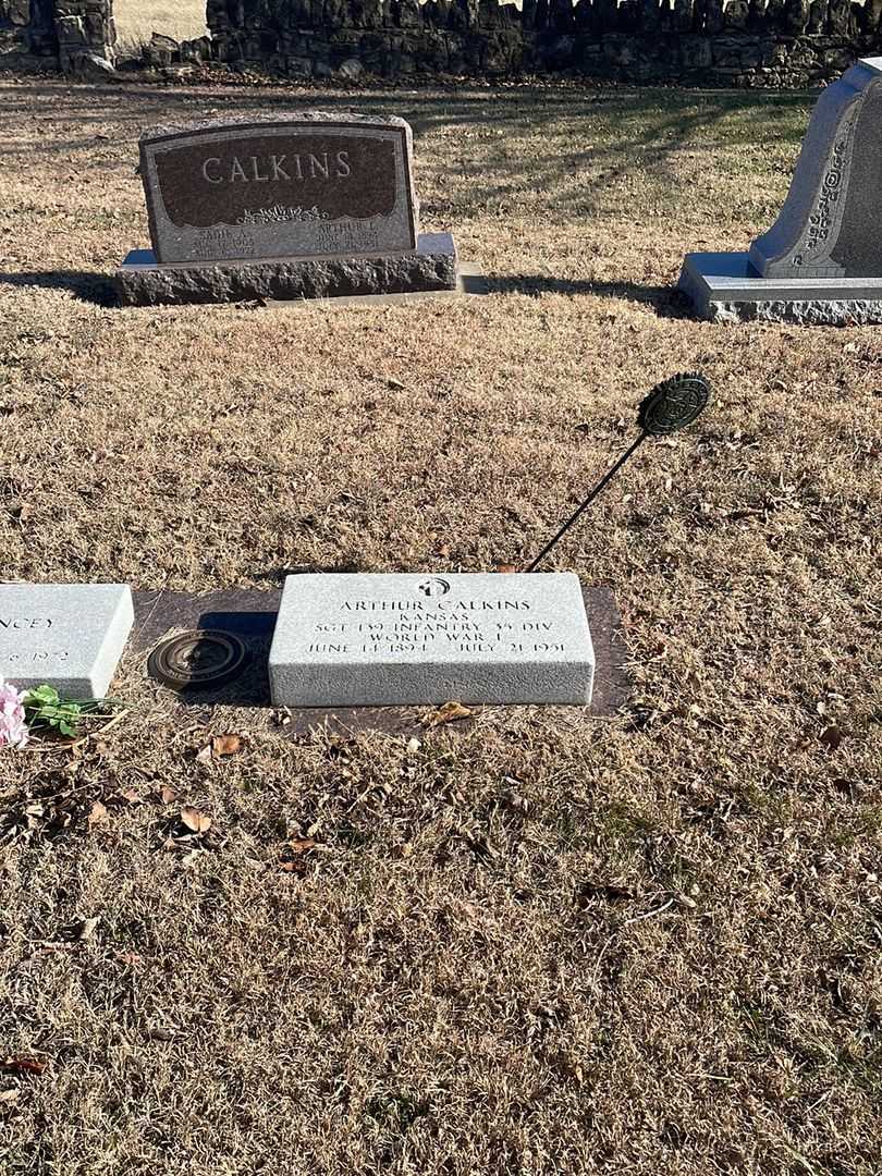 Arthur L. Calkins's grave. Photo 2