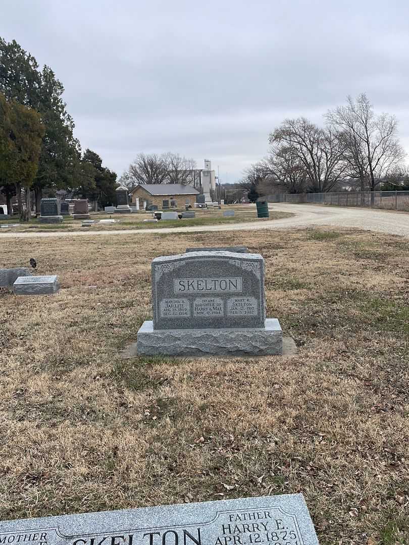 Martha A. Jaillite Skelton's grave. Photo 2