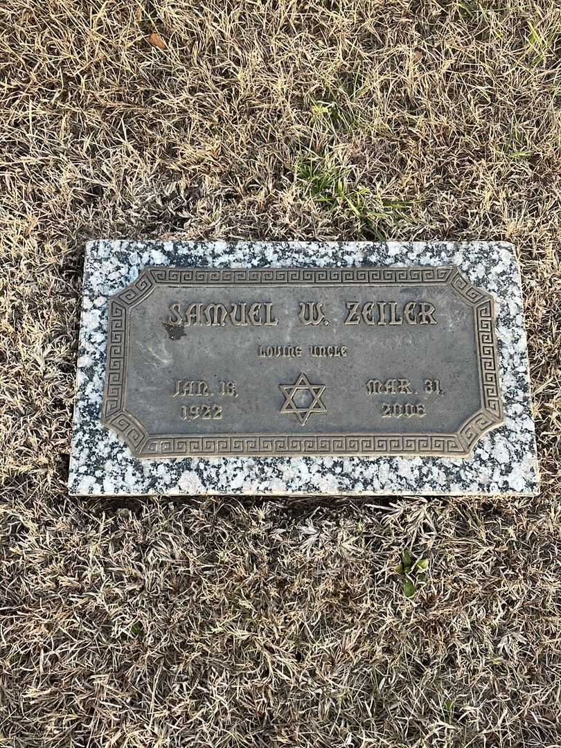 Samuel W. Zeiler's grave. Photo 1