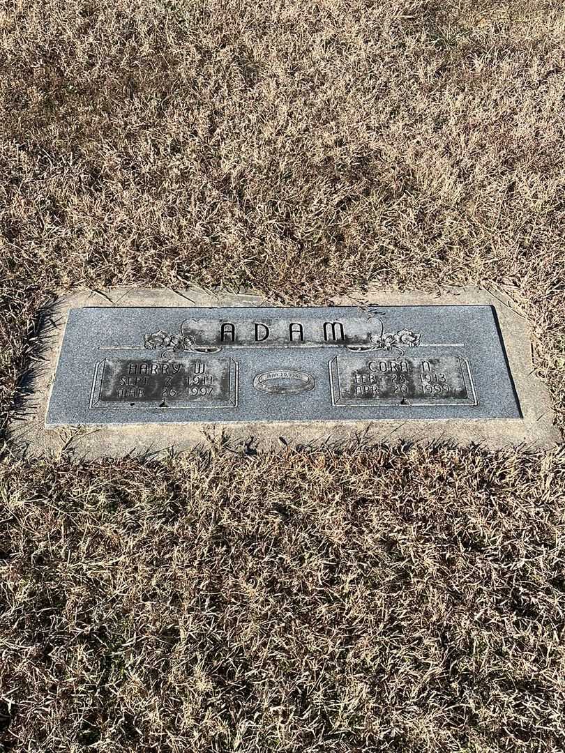Cora N. Adam's grave. Photo 1