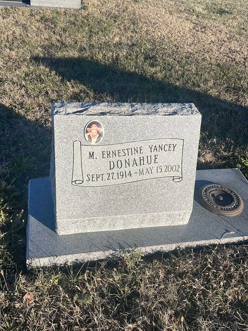 M. Ernestine Yancey Donahue's grave. Photo 1