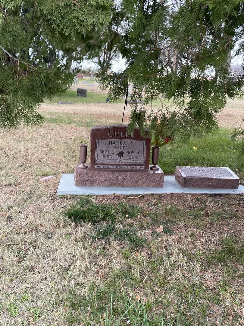 Harla R. Zager Cheek's grave. Photo 2