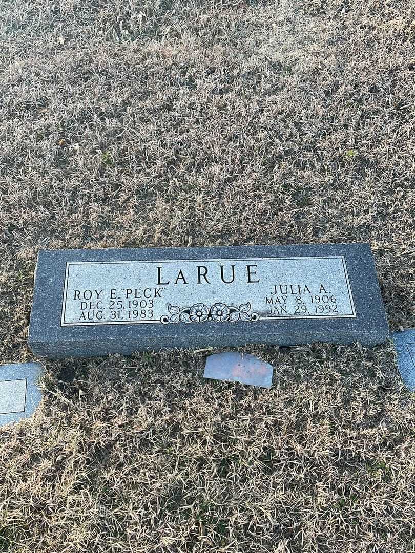 Julia A. LaRue's grave. Photo 1
