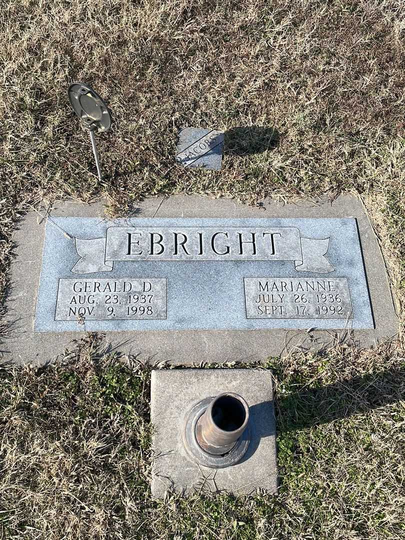 Gerald D. Ebright's grave. Photo 1
