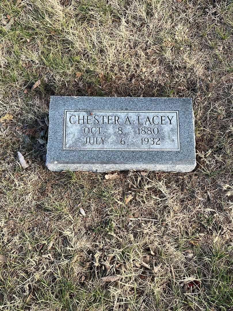 Chester A. Lacey's grave. Photo 1
