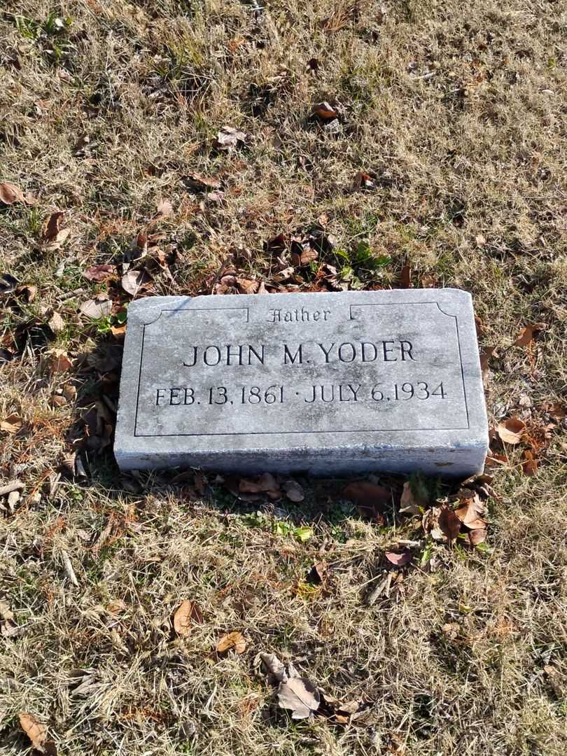 John M. Yoder's grave. Photo 3