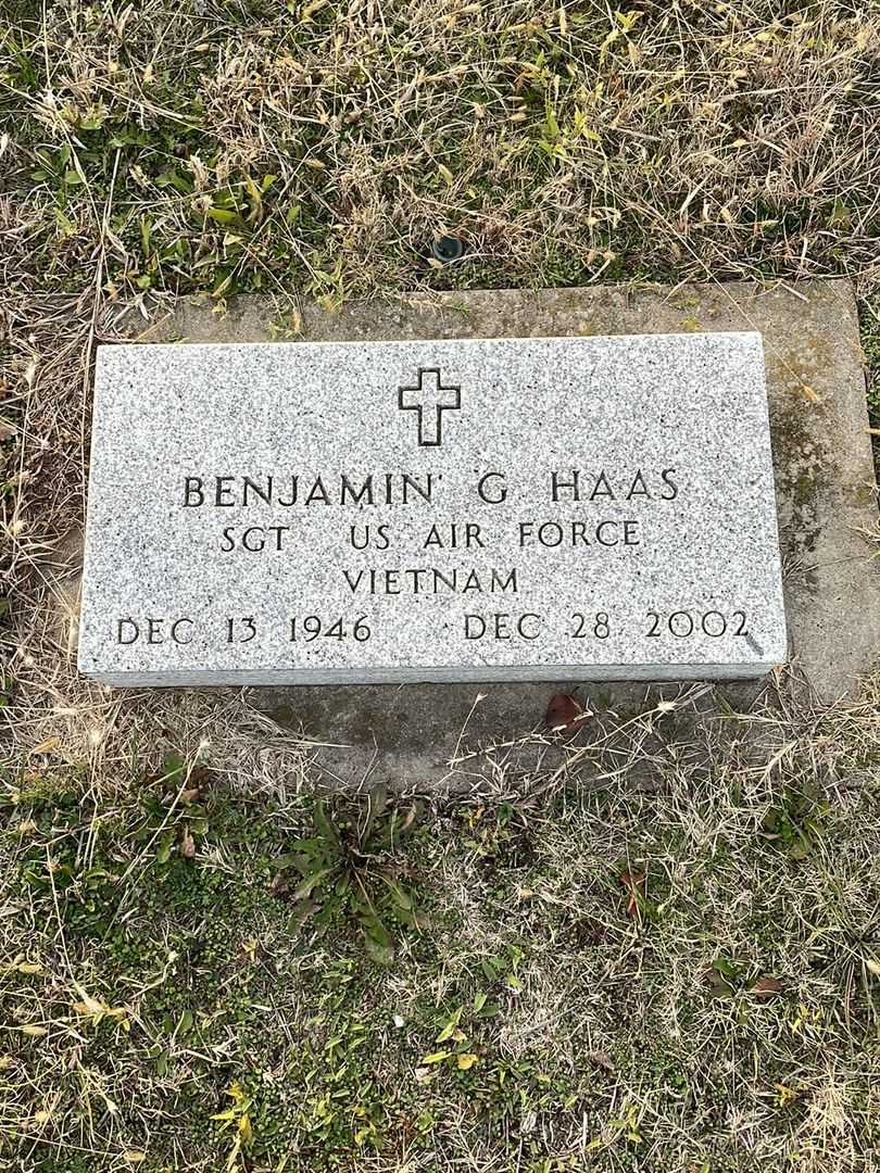Benjamin G. Haas's grave. Photo 1
