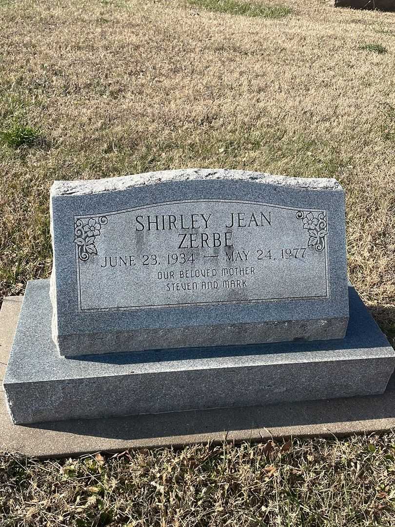 Shirley Jean Zerbe's grave. Photo 1