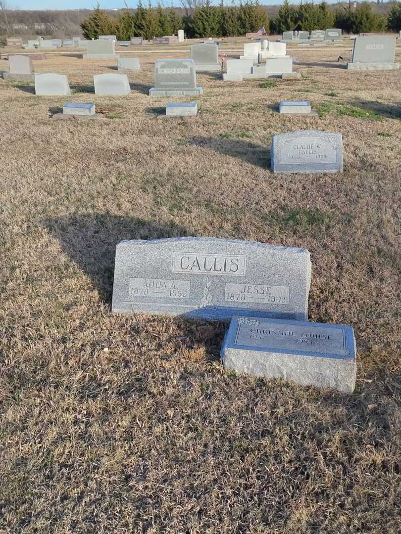Adda A. Callis's grave. Photo 2