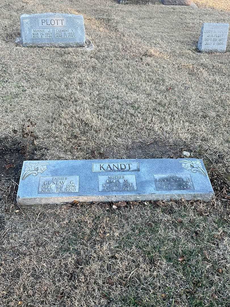 Gustav G. Kandt's grave. Photo 1