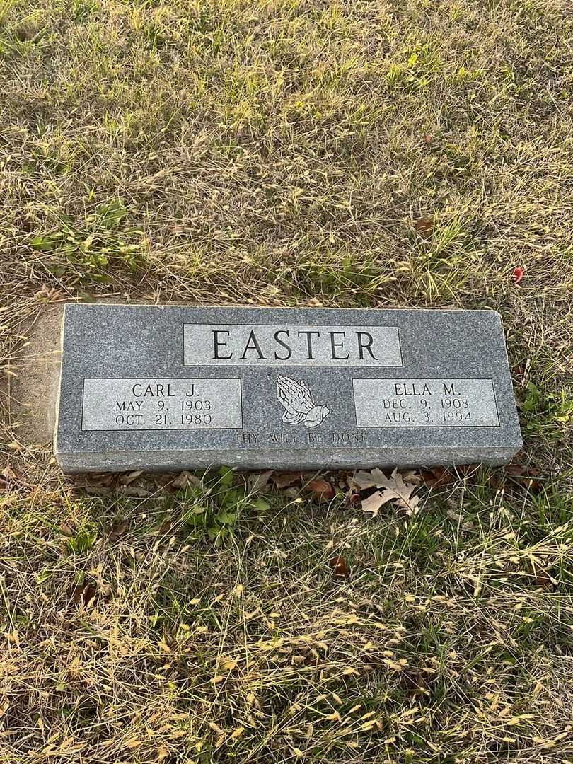 Carl J. Easter's grave. Photo 1