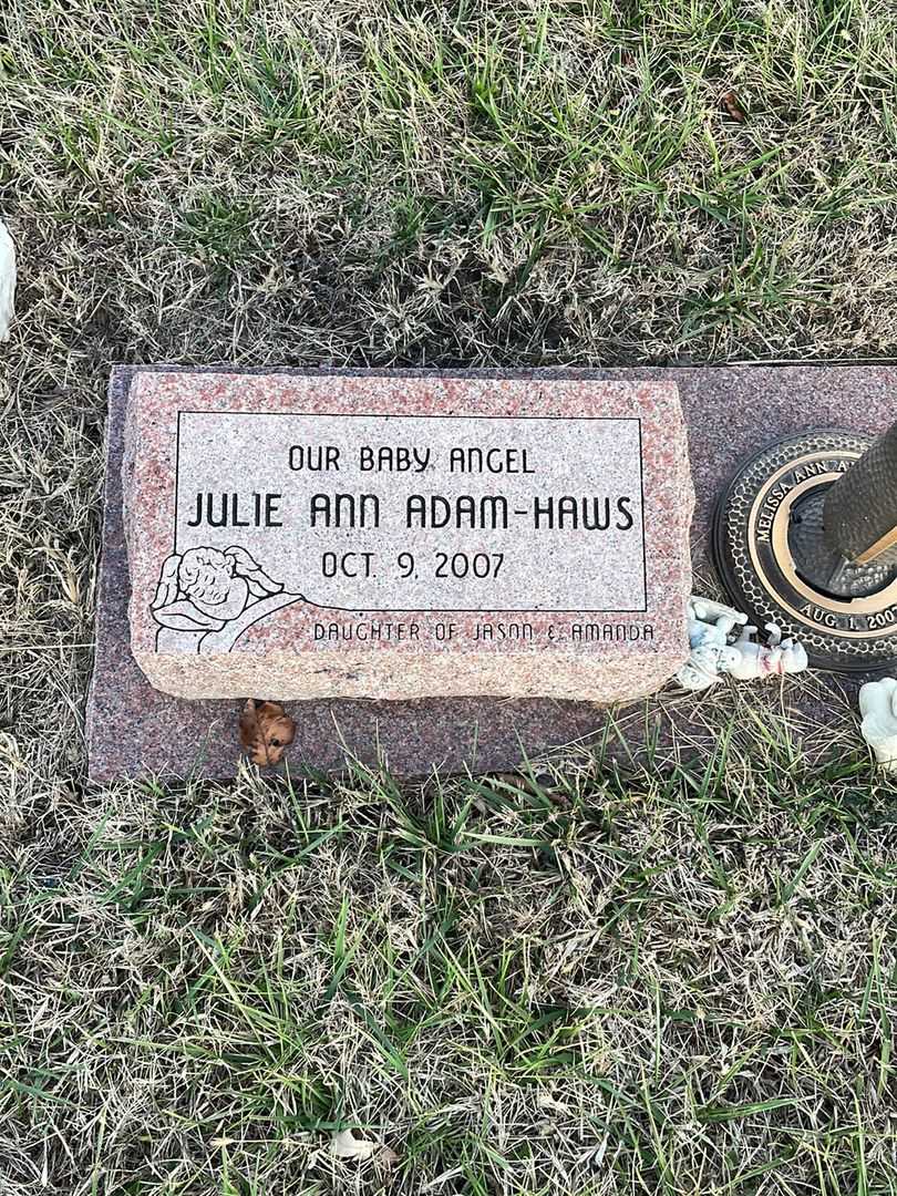Julie Ann Adam-Haws's grave. Photo 1