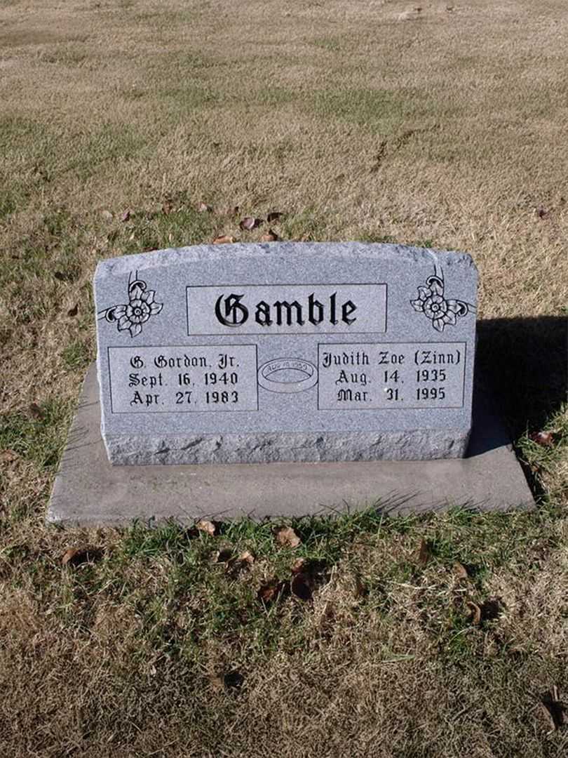 G. Gordon Gamble Junior's grave. Photo 1