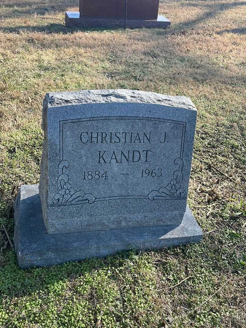 Christian J. Kandt's grave. Photo 1