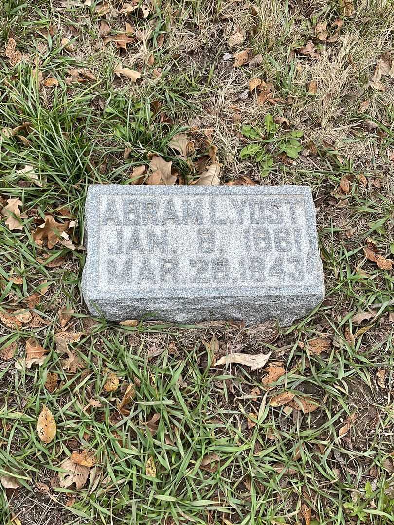 Abram L. Yost's grave. Photo 3