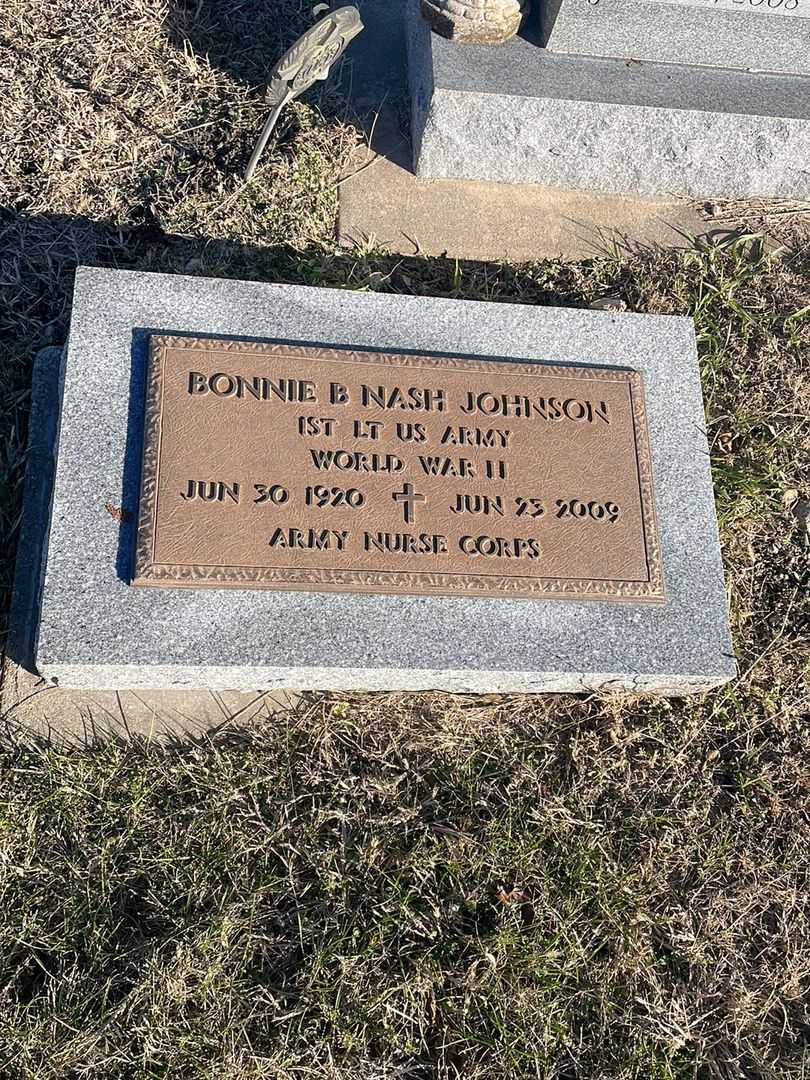Bonnie B. Nash Johnson's grave. Photo 3