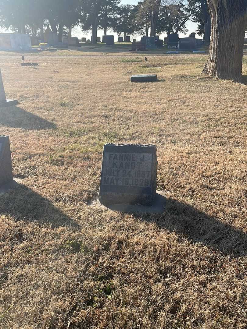 Fannie J. Kandt's grave. Photo 2
