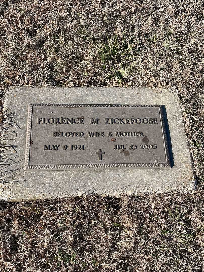 Florence M. Zickefoose's grave. Photo 1