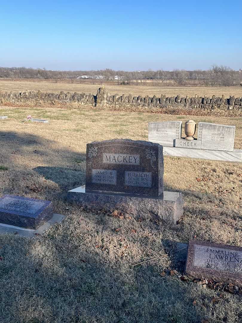 James W. Mackey's grave. Photo 2