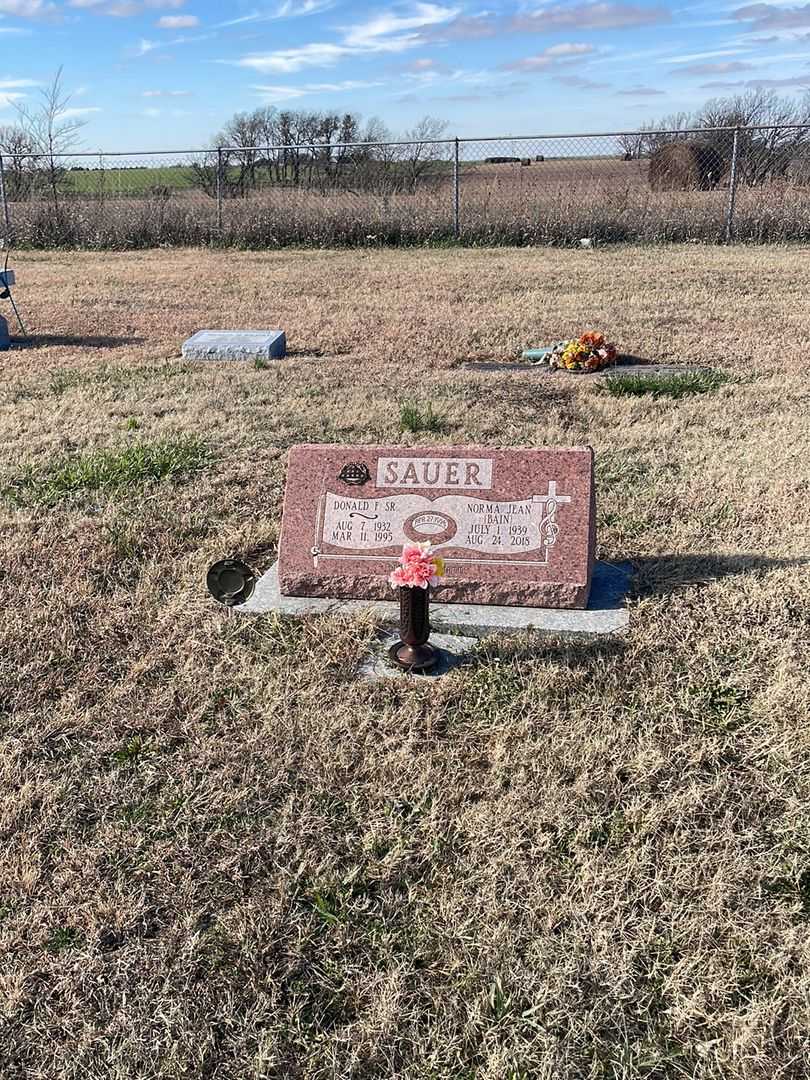 Norma Jean Bain Sauer's grave. Photo 2